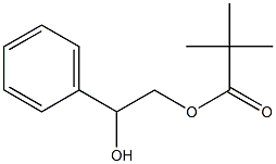 Pivalic acid 2-phenyl-2-hydroxyethyl ester Struktur