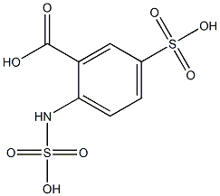 2-Sulfoamino-5-sulfobenzoic acid Struktur