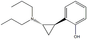 2-[(1S,2R)-1-(Dipropylamino)cyclopropan-2-yl]phenol Struktur