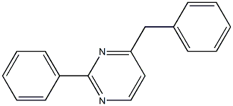 2-Phenyl-4-benzylpyrimidine Struktur