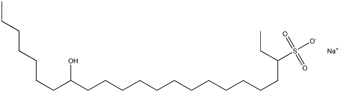 16-Hydroxytricosane-3-sulfonic acid sodium salt Struktur