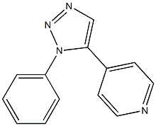 1-Phenyl-5-(4-pyridyl)-1H-1,2,3-triazole Struktur