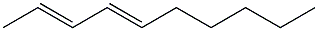 (2E,4E)-2,4-Decadiene Struktur