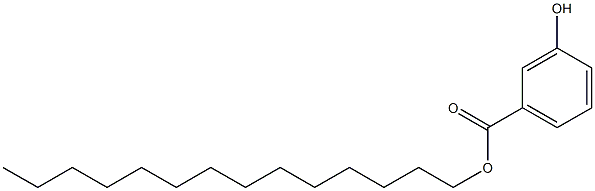 3-Hydroxybenzoic acid tetradecyl ester Struktur