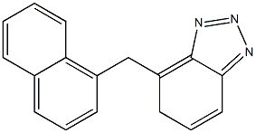 4-[(1-Naphtyl)methyl]-5H-benzotriazole Struktur