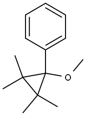 1-Methoxy-1-phenyl-2,2,3,3-tetramethylcyclopropane Struktur