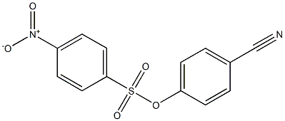 4-Nitrobenzenesulfonic acid 4-cyanophenyl ester Struktur