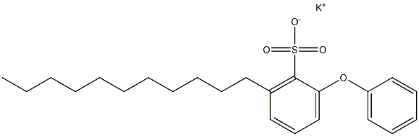 2-Phenoxy-6-undecylbenzenesulfonic acid potassium salt Struktur