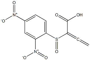 2-[(2,4-Dinitrophenyl)sulfinyl]-2,3-butadienoic acid Struktur