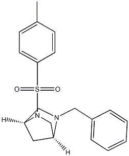 (1S,4S)-5-Benzyl-2-tosyl-2,5-diazabicyclo[2.2.1]heptane Struktur