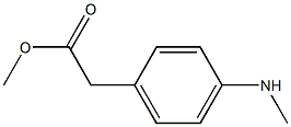 [p-(Methylamino)phenyl]acetic acid methyl ester Struktur