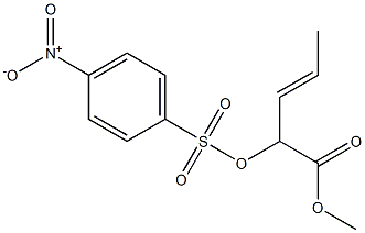 2-[[(p-Nitrophenyl)sulfonyl]oxy]-3-pentenoic acid methyl ester Struktur