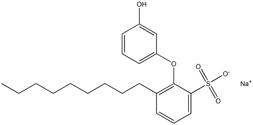 3'-Hydroxy-6-nonyl[oxybisbenzene]-2-sulfonic acid sodium salt Struktur