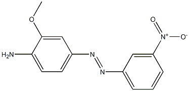 4-(3-Nitrophenylazo)-2-methoxyaniline Struktur