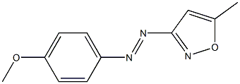 3-[(4-Methoxyphenyl)azo]-5-methylisoxazole Struktur