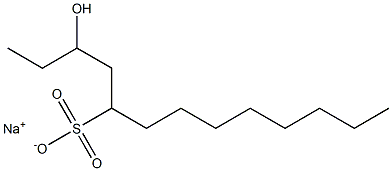 3-Hydroxytridecane-5-sulfonic acid sodium salt Struktur