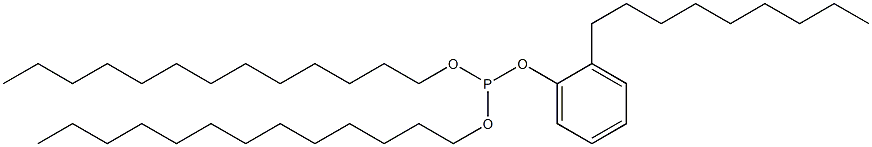 Phosphorous acid (2-nonylphenyl)ditridecyl ester Struktur