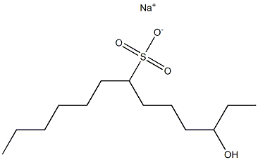 3-Hydroxytridecane-7-sulfonic acid sodium salt Struktur