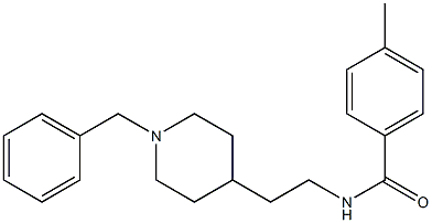 N-[2-(1-Benzyl-4-piperidinyl)ethyl]-4-methylbenzamide Struktur