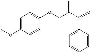 1-[[2-(Phenylsulfinyl)-2-propenyl]oxy]-4-methoxybenzene Struktur