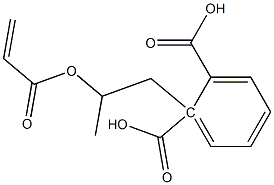 Phthalic acid hydrogen 1-(2-acryloyloxypropyl) ester Struktur