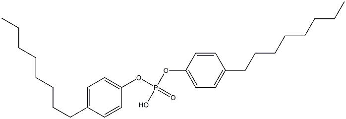 Phosphoric acid bis(4-octylphenyl) ester Struktur