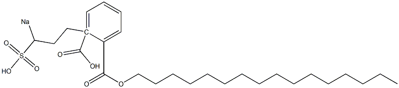 Phthalic acid 1-hexadecyl 2-(3-sodiosulfopropyl) ester Struktur