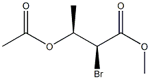 (2S,3S)-3-Acetoxy-2-bromobutyric acid methyl ester Struktur