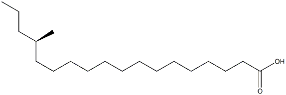 [R,(-)]-15-Methylstearic acid Struktur