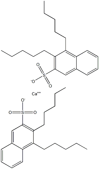 Bis(3,4-dipentyl-2-naphthalenesulfonic acid)calcium salt Struktur