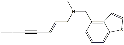 (2E)-6,6,N-Trimethyl-N-(1-benzothiophen-4-ylmethyl)-2-hepten-4-yn-1-amine Struktur