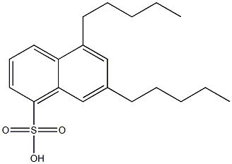 5,7-Dipentyl-1-naphthalenesulfonic acid Structure