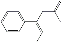 3-Phenyl-5-methyl-2,5-hexadiene Struktur