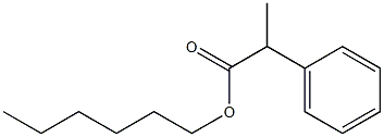 2-Phenylpropanoic acid hexyl ester Struktur