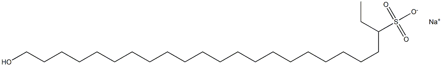 24-Hydroxytetracosane-3-sulfonic acid sodium salt Struktur