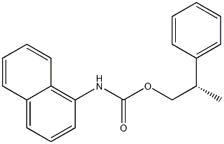 N-(1-Naphtyl)carbamic acid (S)-2-phenylpropyl ester Struktur