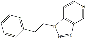 1-(2-Phenylethyl)-1H-1,2,3-triazolo[4,5-c]pyridine Struktur