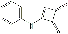 3-Phenylamino-3-cyclobutene-1,2-dione Struktur