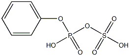 Sulfuric acid (phenoxyphosphonyl) ester Struktur