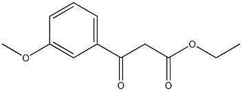 3-(3-Methoxyphenyl)-3-oxopropanoic acid ethyl ester Struktur