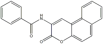 2-Benzoylamino-3H-naphtho[2,1-b]pyran-3-one Struktur