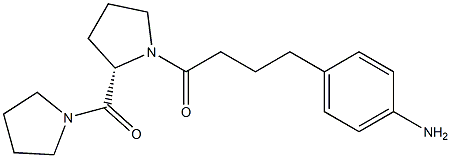 1-[(2S)-2-(1-Pyrrolidinylcarbonyl)-1-pyrrolidinyl]-4-(4-aminophenyl)-1-butanone Struktur