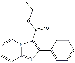 2-Phenylimidazo[1,2-a]pyridine-3-carboxylic acid ethyl ester Struktur