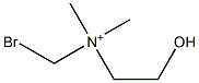 N-Bromomethyl-N,N-dimethyl-2-hydroxyethanaminium Struktur