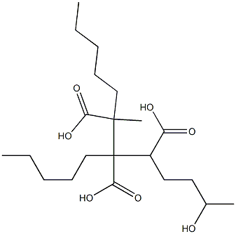 Butane-1,2,3-tricarboxylic acid 1-(3-hydroxybutyl)2,3-dipentyl ester Struktur