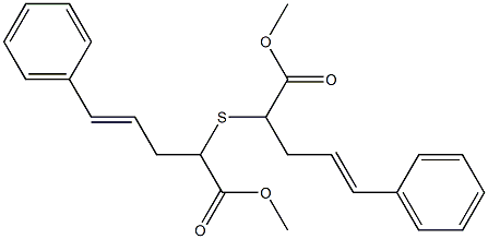 Cinnamyl(methoxycarbonylmethyl) sulfide Struktur