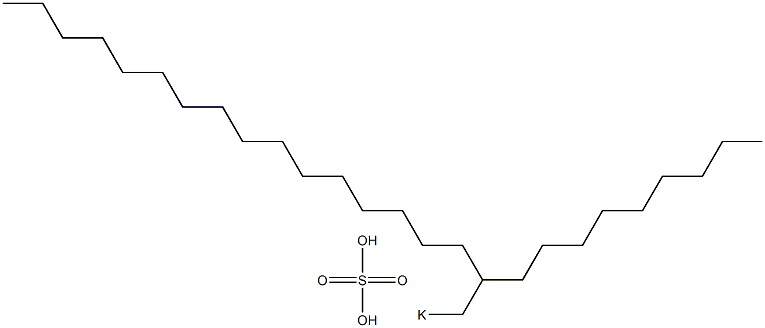 Sulfuric acid 2-nonyloctadecyl=potassium salt Struktur