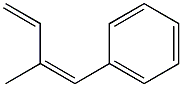 (3Z)-3-Methyl-4-phenyl-1,3-butadiene Struktur