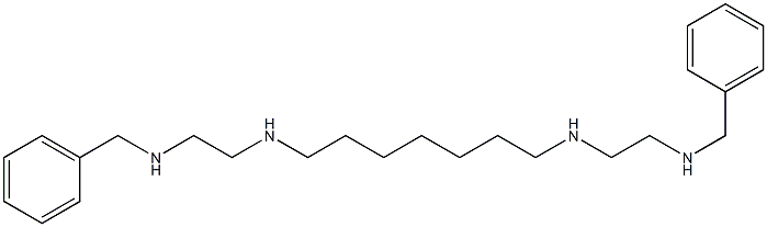 N,N'-Bis(2-benzylaminoethyl)-1,7-heptanediamine Struktur