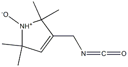 2,2,5,5-Tetramethyl-3-isocyanatomethyl-3-pyrroline 1-oxide Struktur